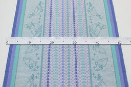 Холст полотенечный жаккард Датский гусь цв.бирюзово-зеленый, ш.0.5м, лен-30%, хл-70%, 210гр/м.кв - Купава фото 3