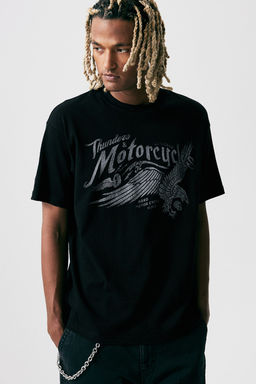 Camiseta estampada de estilo vintage Loose Fit - H&m фото 2