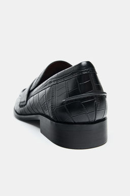 EMBOSSED PENNY LOAFERS