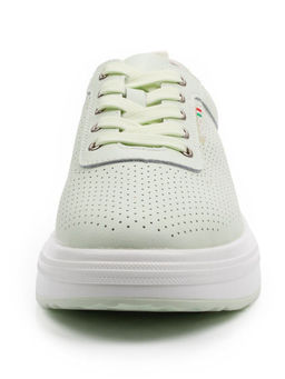 03-YH324-3 LT. GREEN Полуботинки спортивные женские (натуральная кожа)