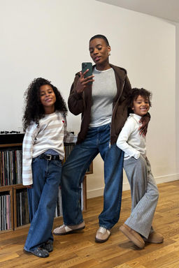 PINSTRIPED TROUSERS