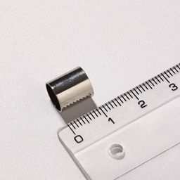 Замок-концевик магнитный, L=20 мм, вн.d=8 мм, (набор 3 шт.), цвет серебро