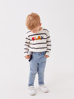 Basic Erkek Bebek Jean Pantolon ve Pantolon Ask?s? 2li - Waikiki фото 2