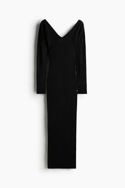 Vestido ajustado en punto de canale - H&m фото 5
