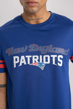 DeFactoFit Футболка стандартного кроя с круглым вырезом и короткими рукавами NFL New England Patriots  фото 5