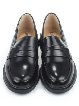 03-PDEB93-3 BLACK Лоферы женские (натуральная кожа)