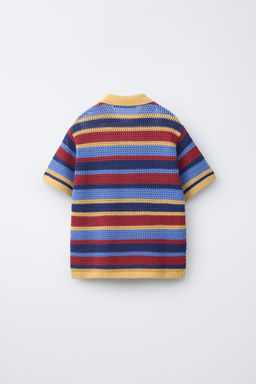 POLO RAYAS PUNTO CROCHET / Multicolor - Zara фото 2