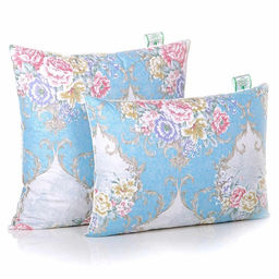 Подушка высокая «Belashoff. Стандарт-Н», 68×68 см, пух 30%, перо 70%, тик 100%, голубая