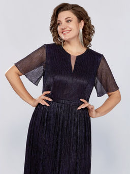Платье Mira Fashion 5392S-Р темно-синий