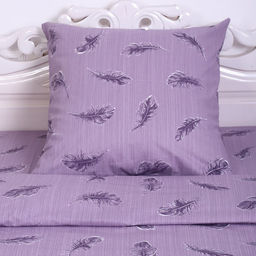 Постельное бельё 1,5сп Флай, цвет антрацит, 150х210см, 150х210см, 70х70 см, бязь, 120 г/м, хлопок 100% - Атра фото 3