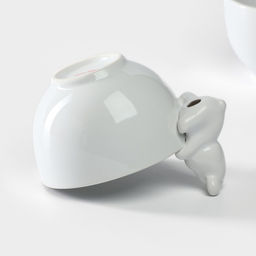 Салатники Доляна «Мишка Отто», 270 мл, 13×10.2 см, набор 2 шт., белые