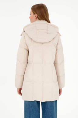 Женское кремовое пальто Неожиданная скидка в корзине - U.s. polo assn фото 5