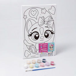 Картина по номерам Кошечка с бантиком, 20 30 см - Школа талантов фото 4