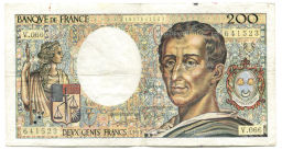 200 франков 1989 года Франция