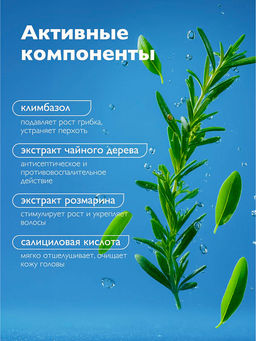 AMBREE Professional для волос шампунь-бальзам 2в1 От перхоти 1л Fire in the frost  фото 6