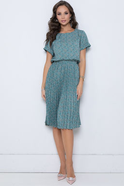 Платье Эмили Лето (гофре, грин) - Diolche фото 7