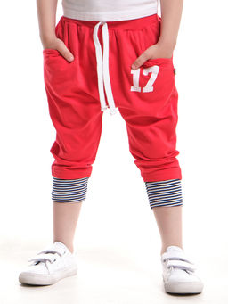 Бриджи трикотажные с принтом UD 0312 красный