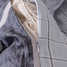 Комплект постельного белья Люкс Сатин 100% хлопок на резинке AR362 160*200*25 2 спальный 50-70 2 шт