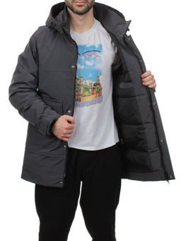 8897 DK. GRAY Куртка мужская зимняя облегченная (130 гр. холлофайбер)