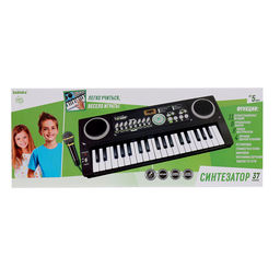 Синтезатор Супер музыкант с микрофоном, 37 клавиш, работает от сети и от батареек - Zabiaka фото 9