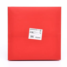 Пакет крафт с квадратным дном и окном, 20?20?20 см, красный - UPAK LAND фото 4