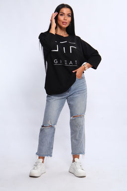 Свитшот 375702 оверсайз трикотажный