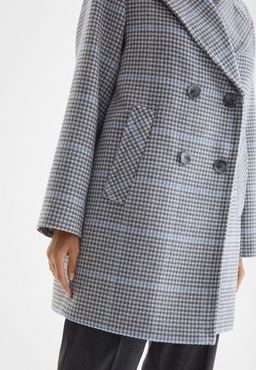 Пальто женское LA-201152-РЕ, 
серо-голубой пьедепуль - Steinberg фото 5