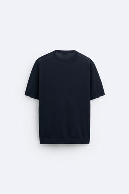KNIT COTTON - SILK T-SHIRT - Zara фото 7