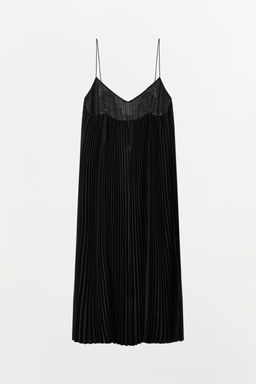 PLEATED DRESS WITH EMBROIDERY AND LACE - Zara фото 8