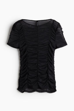 Top fruncido de malla - H&m фото 6