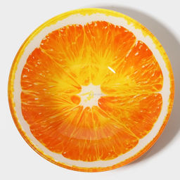 Тарелки Доляна Сочный апельсин, 19 предметов: 6 десертных тарелок, 6 обеденных тарелок, 6 мисок, салатник, стекло, оранжевый  фото 2