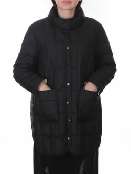 H24-328 BLACK Куртка пуховая облегченная женская (белый утиный пух) - Fashion фото 3