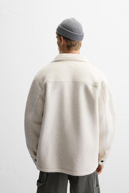 FAUX SHEARLING OVERSHIRT - Zara фото 4