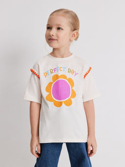 ACOOLA / Футболка детская для девочек Ida молочный