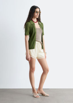 Minipantalones cortos jacquard ribete de encaje - H&m фото 6