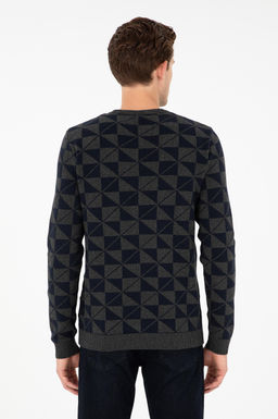 Мужской свитер антрацитового меланжа - U.s. polo assn фото 5