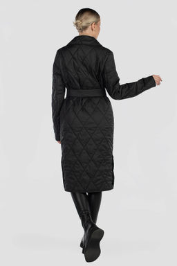 01-12093 Пальто женское демисезонное (пояс) - El podio фото 5