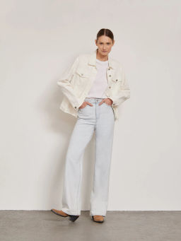 Широкие джинсы, D241/bleach