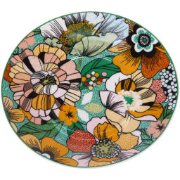 Кофейный набор 4 предмета "Цветочная радуга" (2 кружи 120мл+2 блюдца)