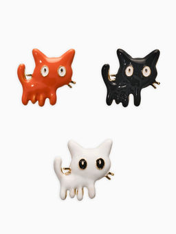 Броши "Котята" (набор 3шт), цвет микс в золоте