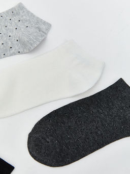 Desenli Kad?n Patik ?orap 5li