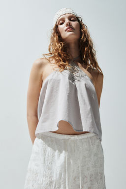 Top halter de algod?n - H&m фото 4
