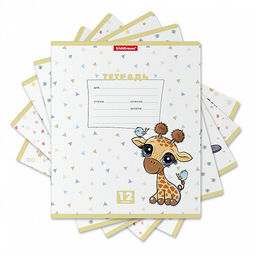 Цена за 10 шт. Тетрадь школьная ученическая ErichKrause Веселые зверята, 12 листов, клетка (в плёнке по 10 шт.)_MIX-PACK