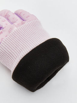 Hello Kitty Bask?l? ??i Polarl? K?z ?ocuk Kar Eldiveni