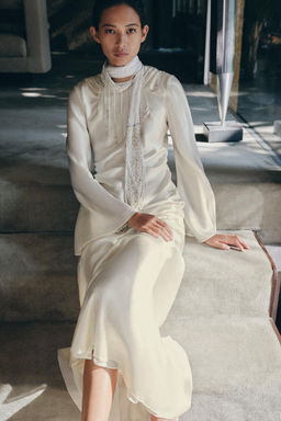 BANDANA ABALORIOS JOYAS LIMITED EDITION / Blanco - Zara фото 3