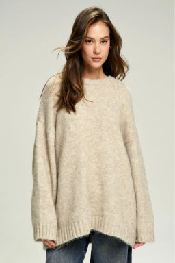 Джемпер Oversized из смесовой шерсти Beige