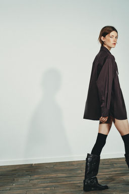POPLIN NECKERCHIEF SHIRT - Zara фото 4