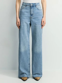 Джинсы wide leg с высокой посадкой / Zarina  фото 2