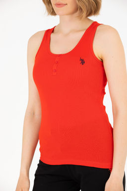 Женская красная футболка Basic - U.s. polo assn фото 6