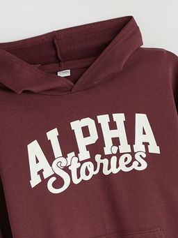 Kap??onlu Erkek ?ocuk Sweatshirt